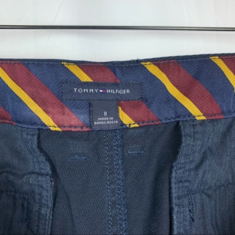 Tommy Hilfiger women's navy and red denim skirt, 8 - Picture 6 of 8
